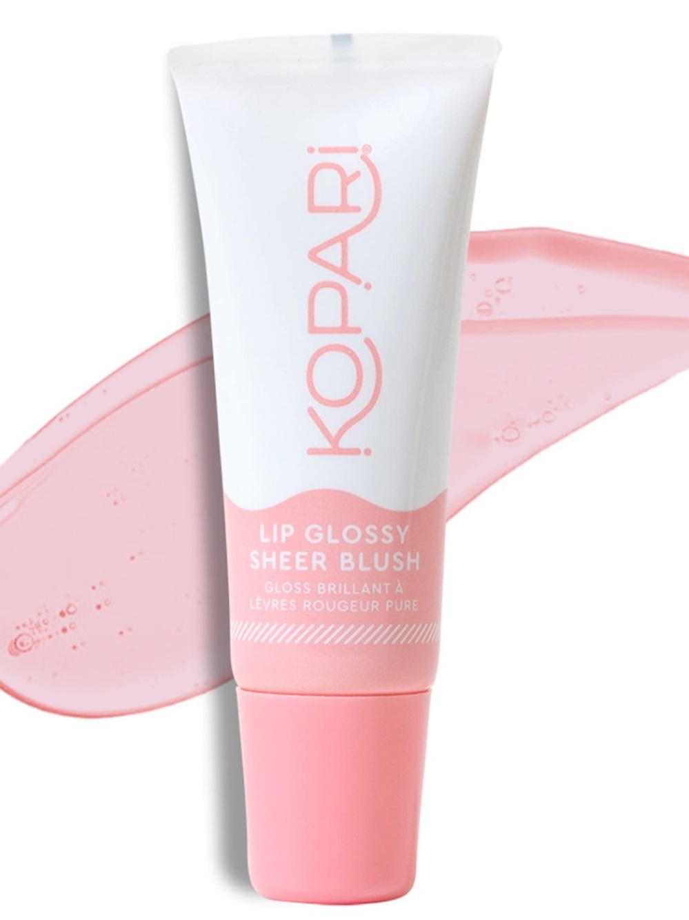 Kopari Lip Glossy Sheer Blush - Soft Pink New FullSz